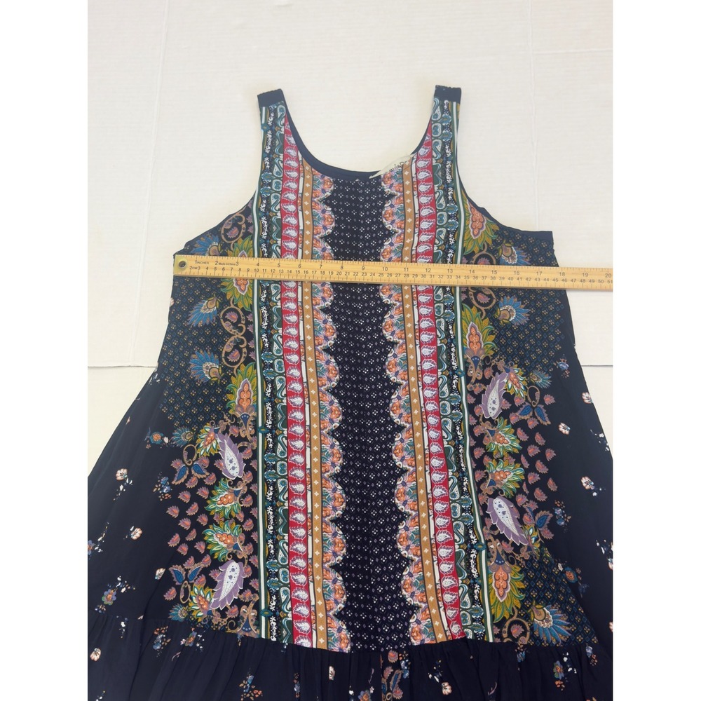Davi & Dani Floral Paisley Shift Dress M Summer Boho Festival Coastal Flowy - Picture 7 of 10